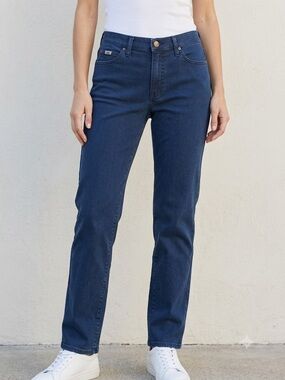 LEE Relaxed Straight Leg Jeans 6 Indigo Wash NWOT